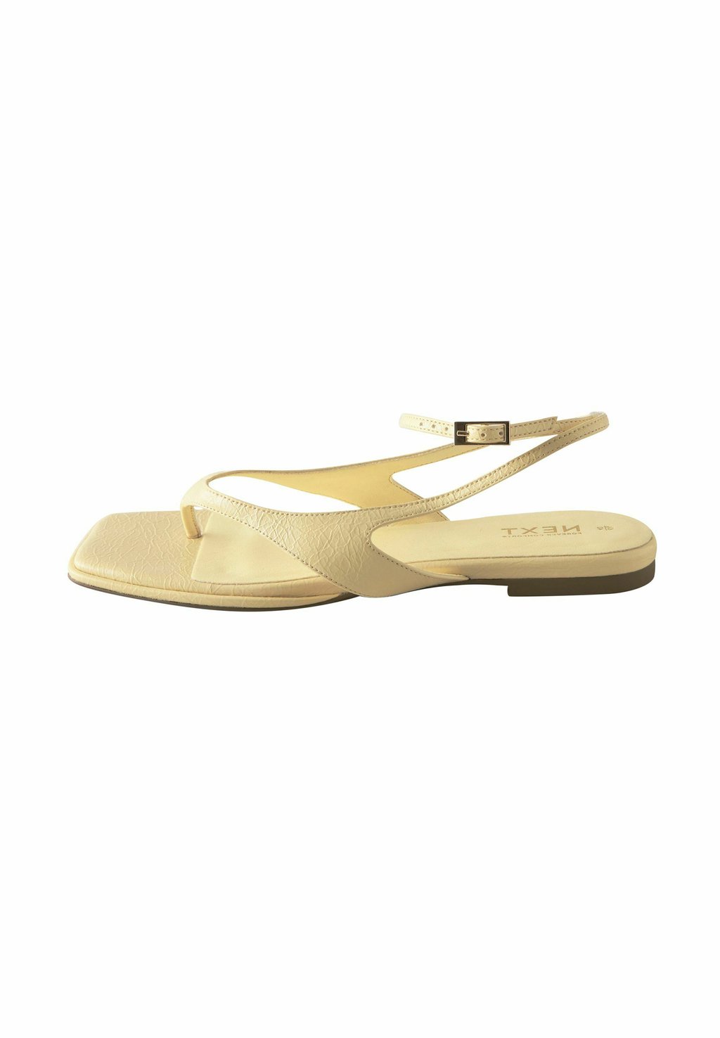 Сандалии с Т-образной застежкой REGULAR FIT-FOREVER COMFORT STRAPPY ANKLE TOE THONG - Pool slides Next, желтый