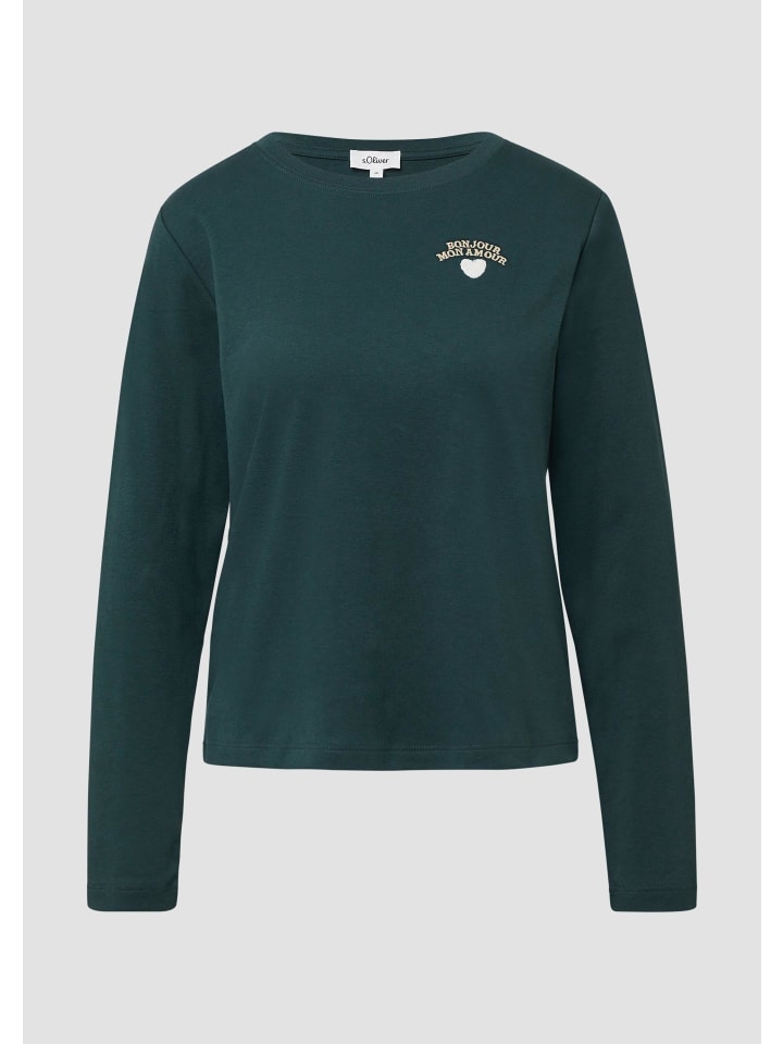 

Футболка в цвете 69D0_petrol s.Oliver, Хаки, Футболка в цвете 69D0_petrol s.Oliver