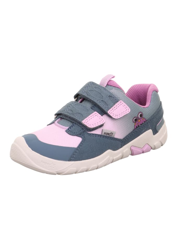 

Кроссовки на шнуровке superfit, цвет blau/lila