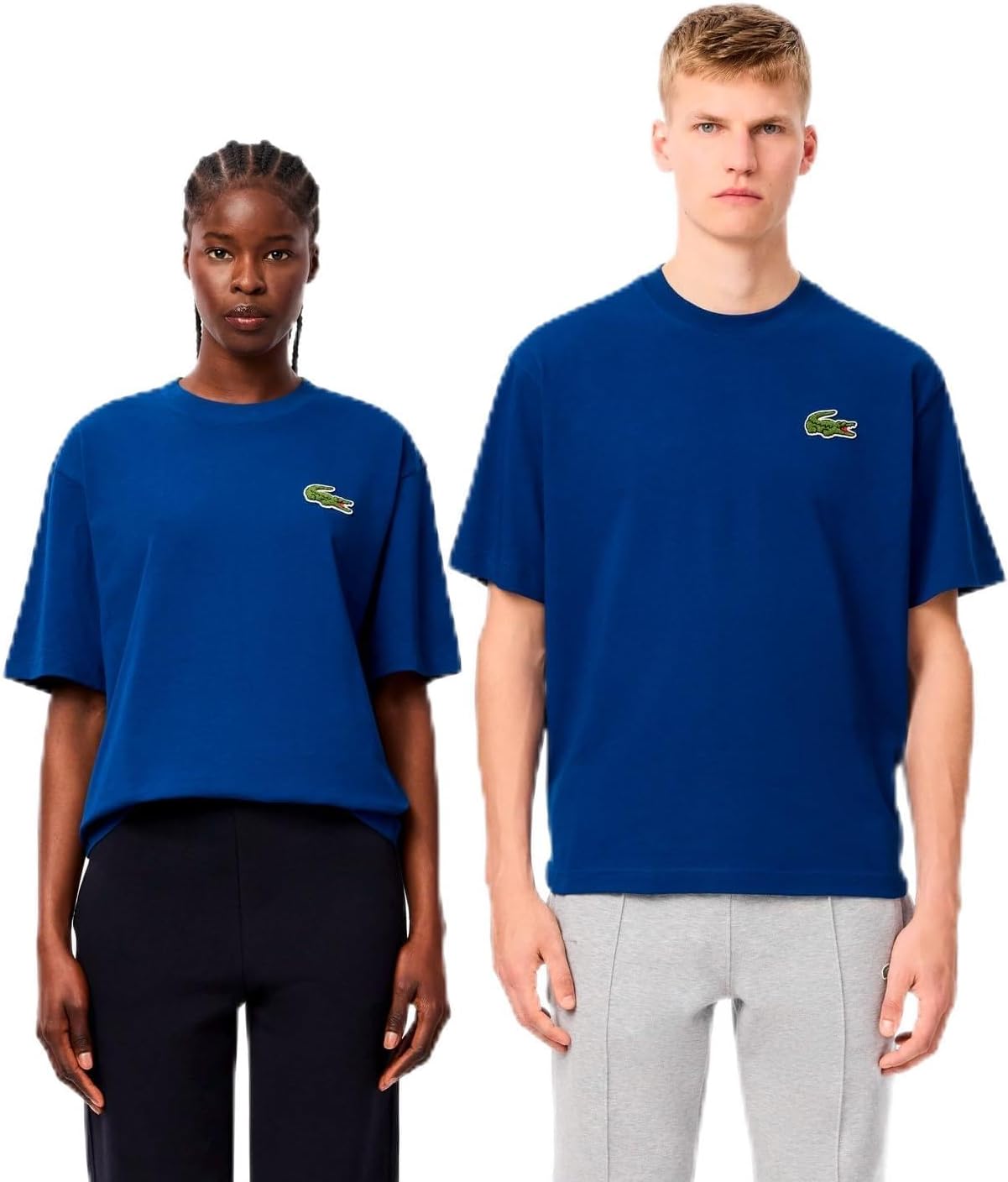 

Мужская футболка LACOSTE из синели с логотипом крокодила, свободного кроя