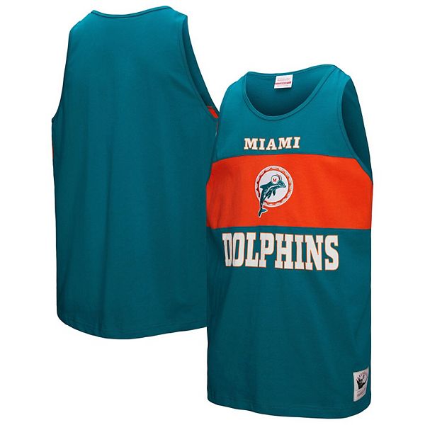 

Мужской топ aqua miami dolphins retro colorblock Mitchell & Ness