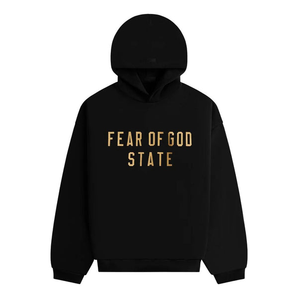 

Толстовка ss25 fleece hoodie Fear Of God Essentials, черный