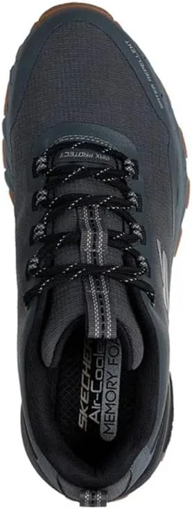 Мужские водоотталкивающие кроссовки Skechers Max Protect Promote Track для активного отдыха на открытом воздухе, угольный — фото 2
