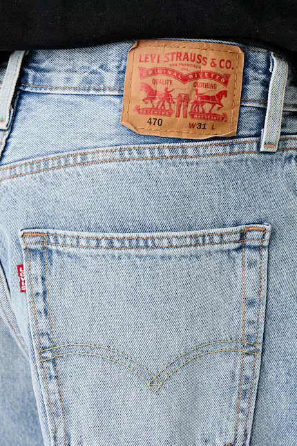 Шорты джинсовые 470 багги Levi's, синий — фото 4
