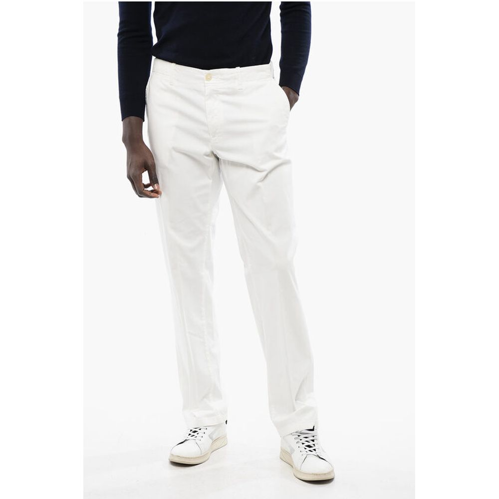 

Брюки-чиносы ID Stretch Cotton с петлями для ремня Corneliani, White