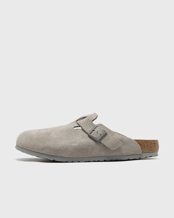 

Сандалии Birkenstock Boston Suede Leather, цвет stone coin