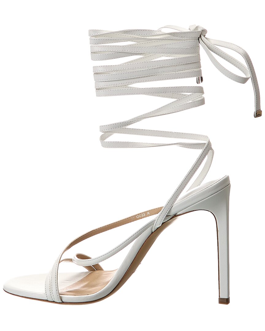 Michael Kors Collection Dahlia Runway Leather Sandal, белый — фото 2