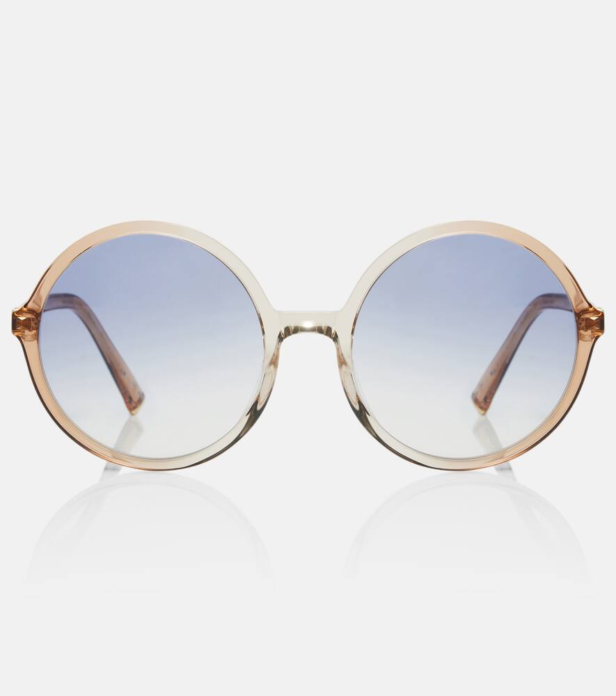 

Круглые солнцезащитные очки с логотипом Miu Miu