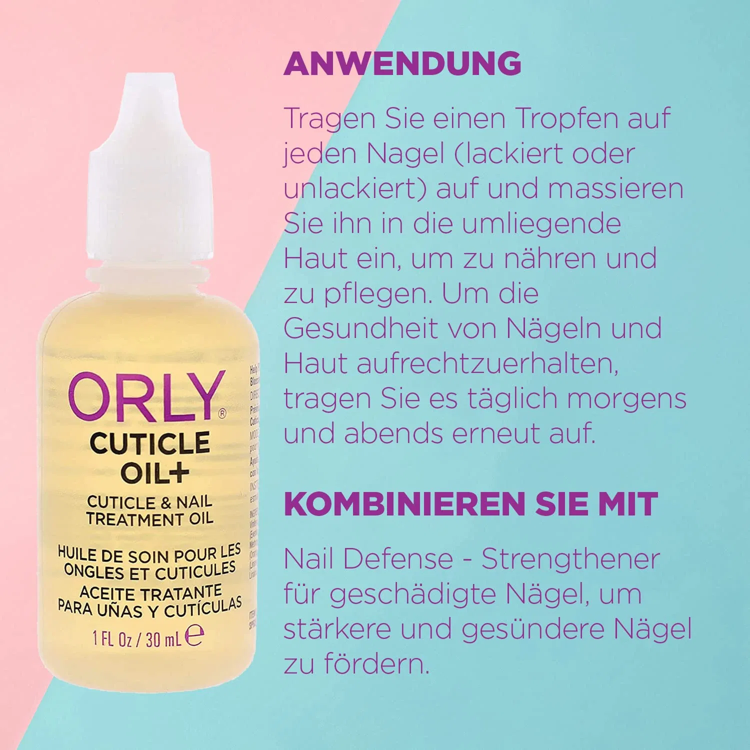 Масло для кутикулы и ногтей Orly Cuticle Oil + Treatment, 30 мл Orly — фото 3