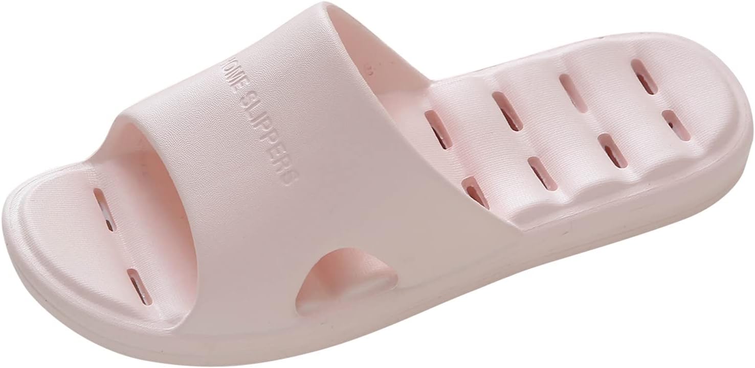 

Мужские тапочки на все сезоны, плоские, нескользящие, легкие, для дома и ванной, водонепроницаемые, мокасины с принтом Generic, розовый