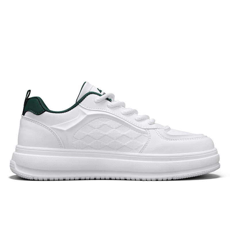 Мужские скейтерские кроссовки Balance Low top с защитой от истирания WARRIOR, бежевый зеленый — фото 3