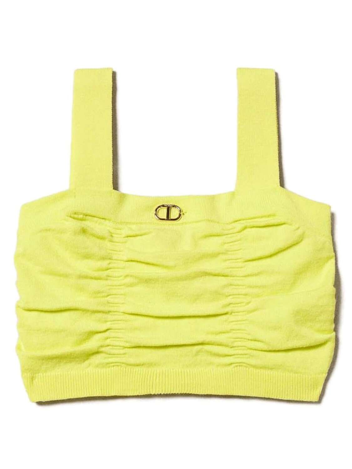 

TWINSET Kids топ с логотипом, желтый