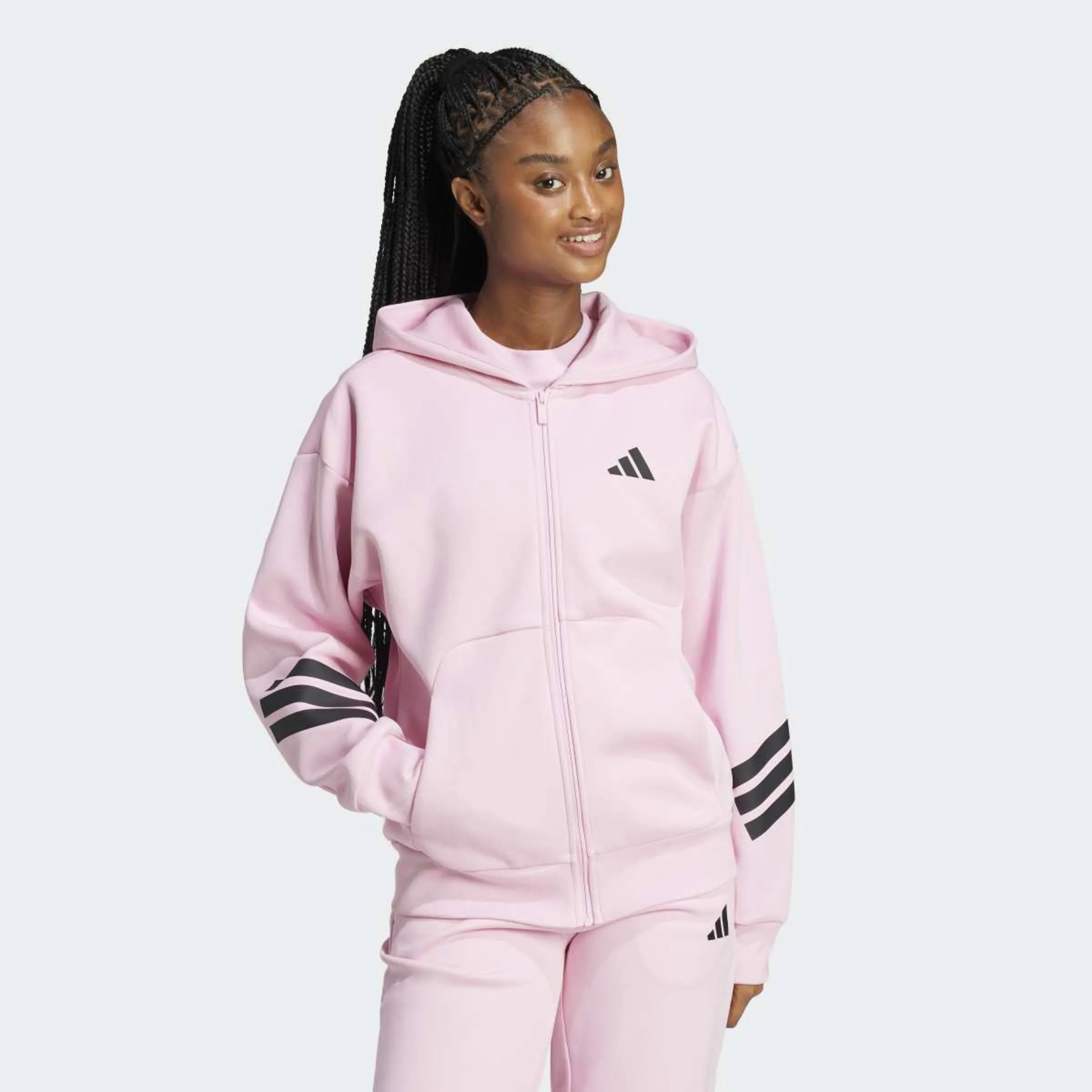 

Женская толстовка Future Icons 3 полоски Adidas, розовый