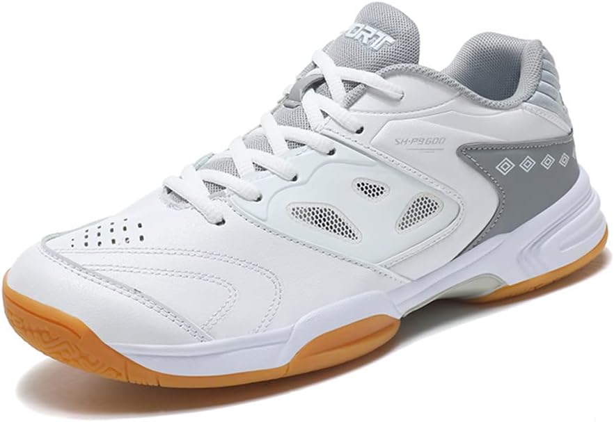 

Мужские бадминтонные кроссовки Maylrvjv, легкие, износостойкие, для занятий в зале, для ракетбола, сквоша и тенниса, серый