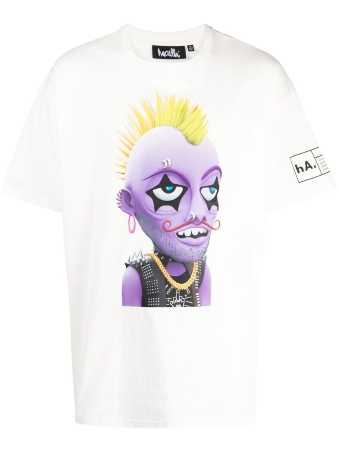 

Haculla Moe-print cotton T-shirt, белый