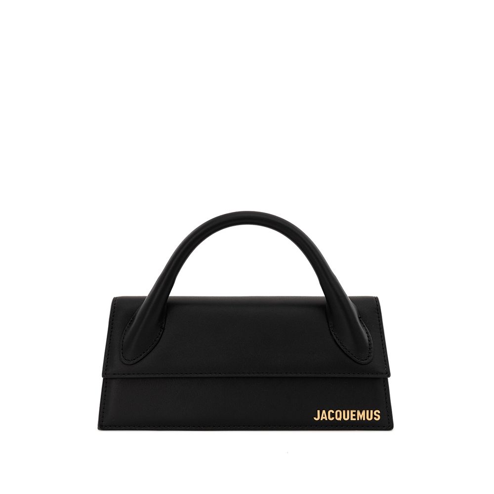 

Элегантная черная кожаная сумка Jacquemus