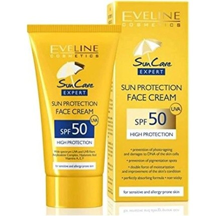 Загар для лица Spf-50 50мл, Eveline
