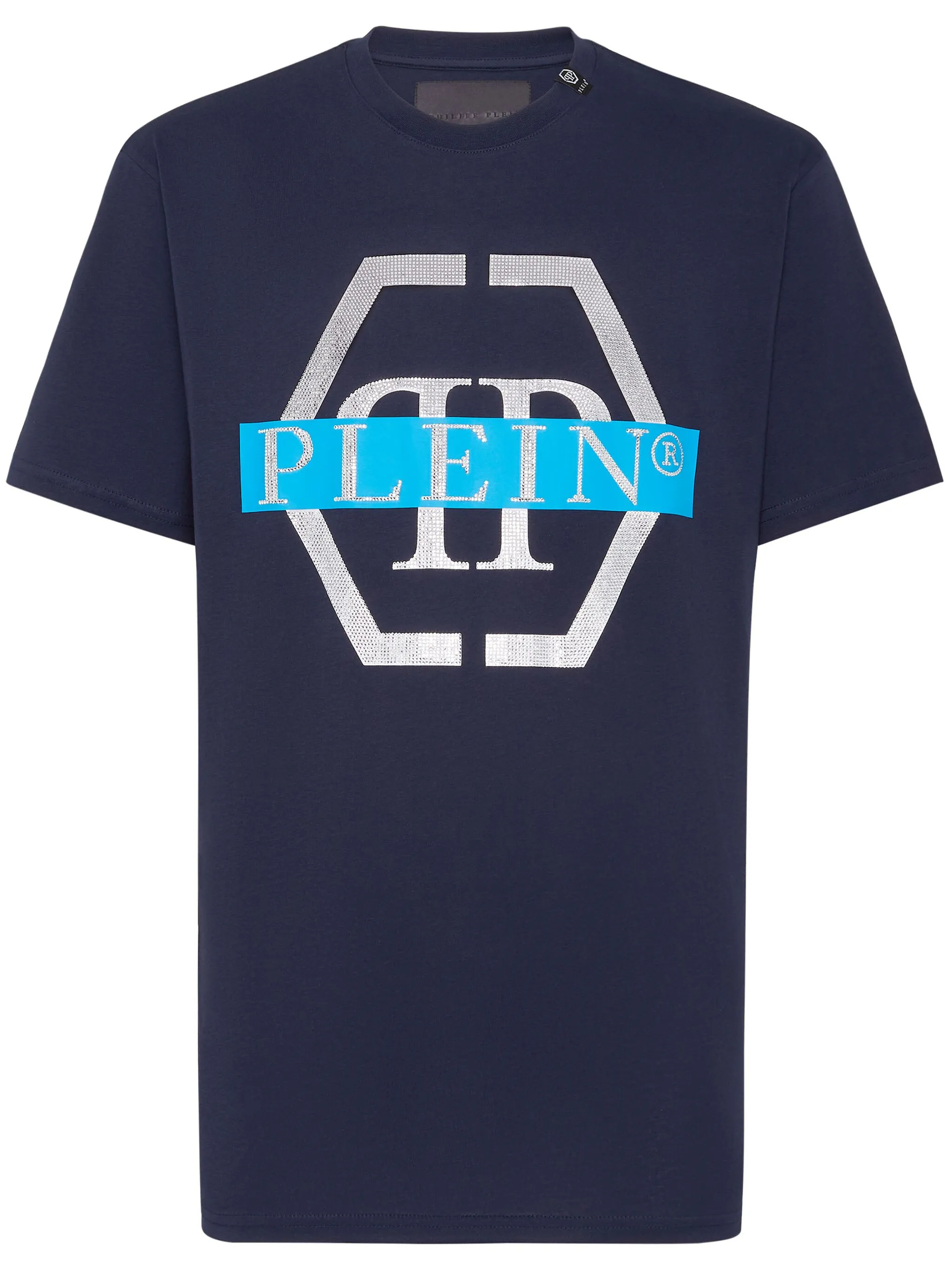 

Футболка с принтом PP Tape Philipp Plein, синий
