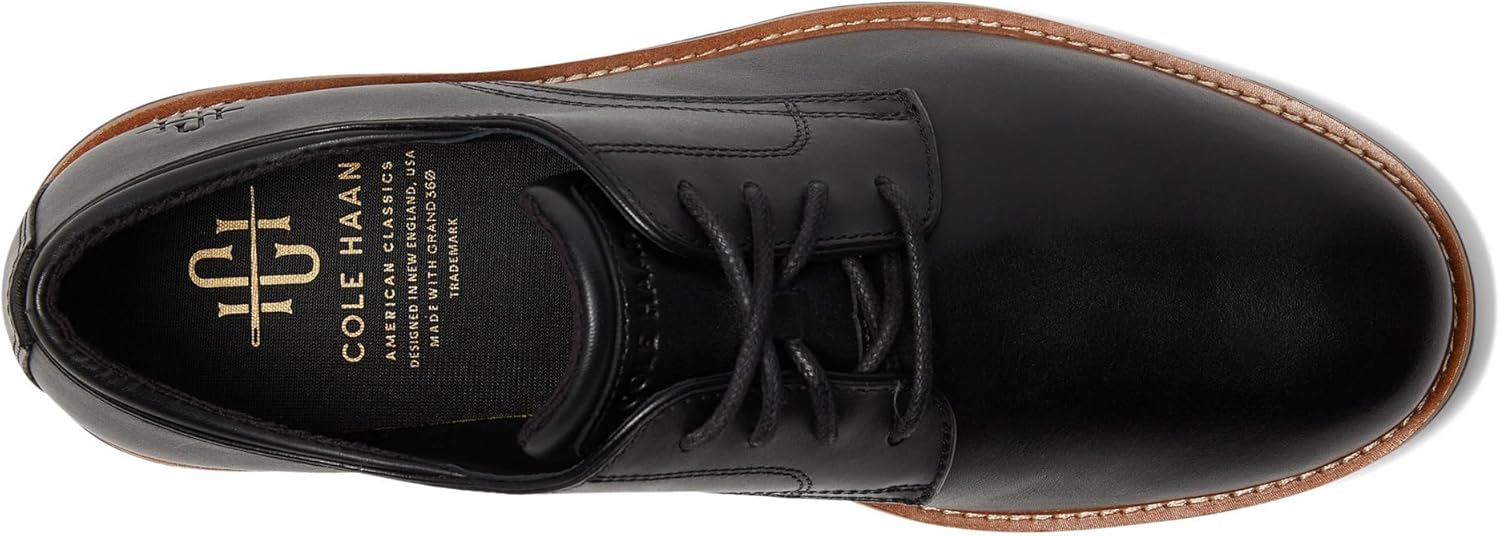 Мужские классические кроссовки Cole Haan American Montrose с гладким носком, черный/шоколадный — фото 2