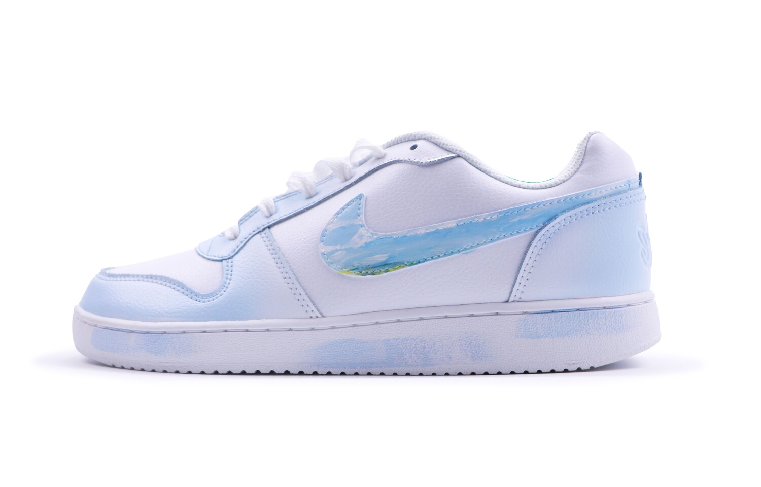 

Кроссовки Nike EBERNON Skateboarding Shoes Men Low-top White/blue, белый/синий