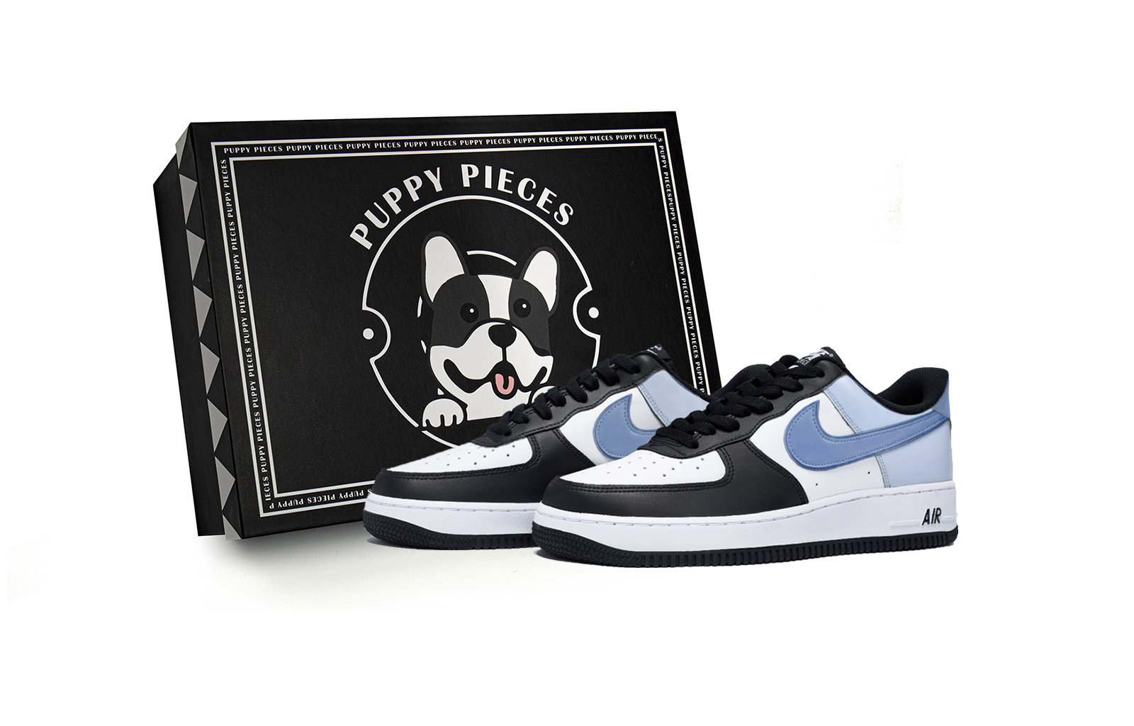 

Nike Кроссовки Air Force 1 с цветной морской солью, специальные, противоскользящие, низкие, для скейтбординга, мужские, белые, синие