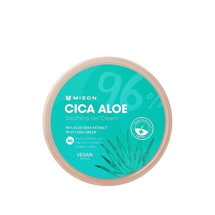 Крем для лица Mizon — Cica Aloe % Успокаивающий гель- , увлажняющая веганская формула с центеллой азиатской