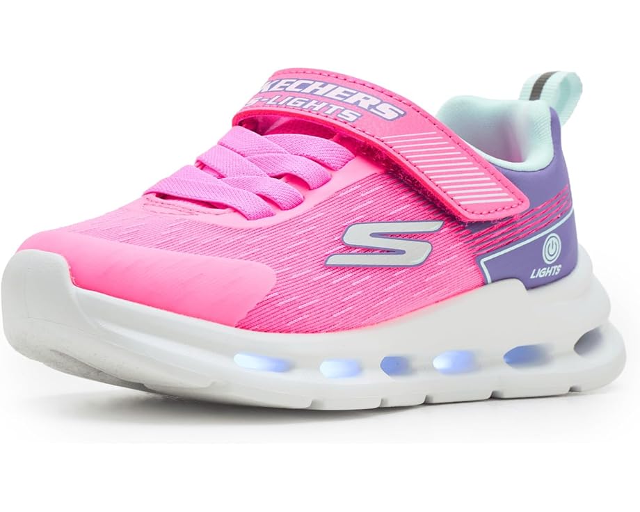 Детские кроссовки Skechers Glide-Step Lights 303730L (Little Kid/Big Kid) SKECHERS KIDS, Pink/Multi