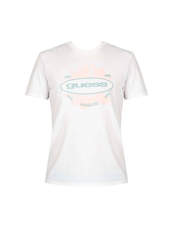 

Футболка с логотипом мужское Guess, белый