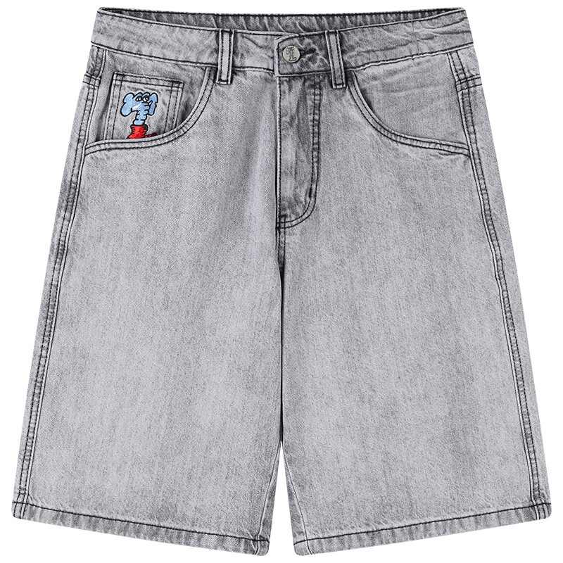 

Джинсовые шорты унисекс MIND ERROR, Темно-серый