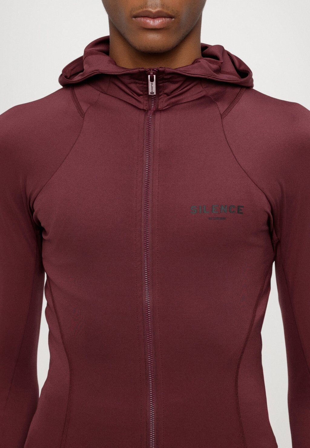 

Толстовка на молнии TECHNICAL LONG SLEEVE HOODIE UNISEX Han Kjøbenhavn, темно-красный