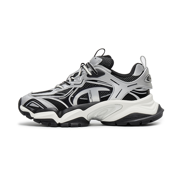 

Champion Низкие массивные кроссовки Sharktooth Shoes Power Armor, мужские, серебристые, белые/черные