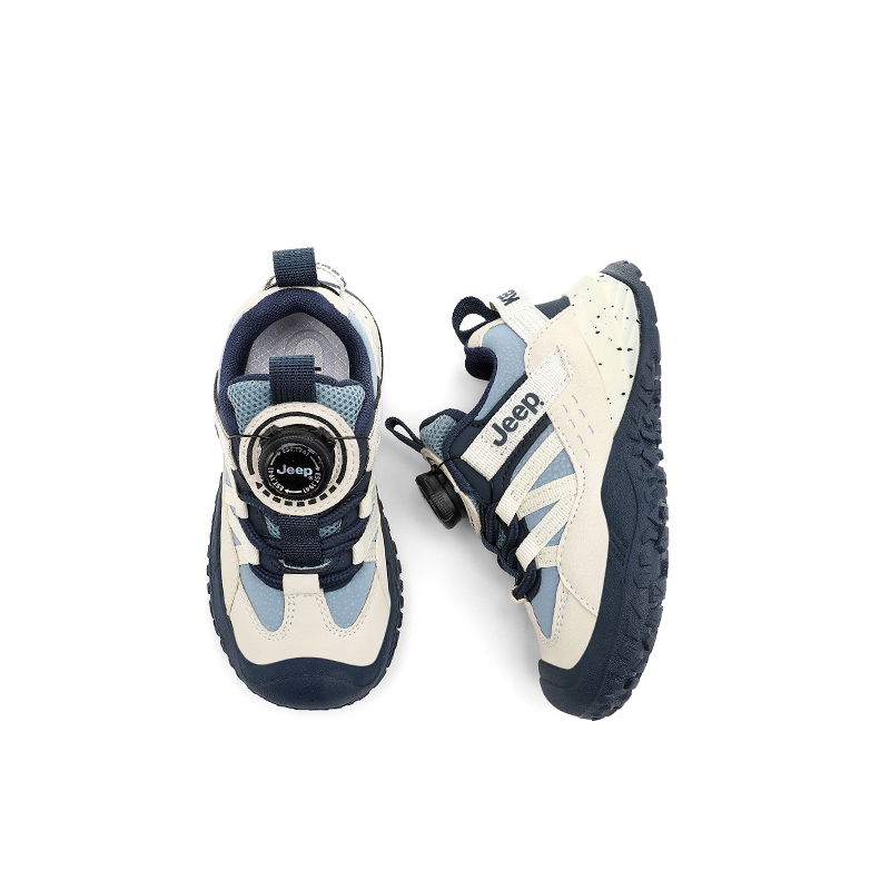 Кроссовки низкие детские и подростковые Synthetic Leather Abrasion Resistant And Anti Kick Jeep, фиолетовый mist розовый-leather upper — фото 4