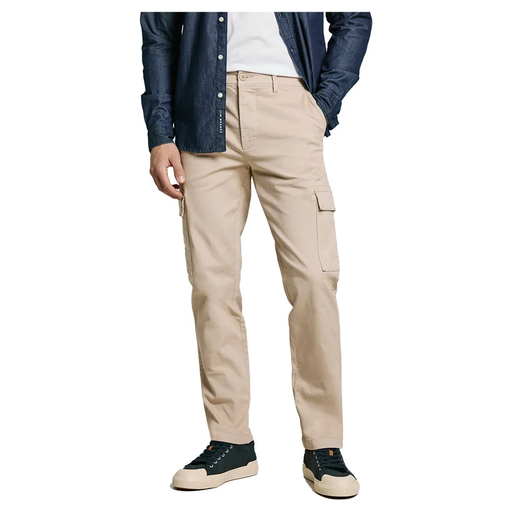 

Брюки карго Pepe Jeans Slim Twill, бежевый