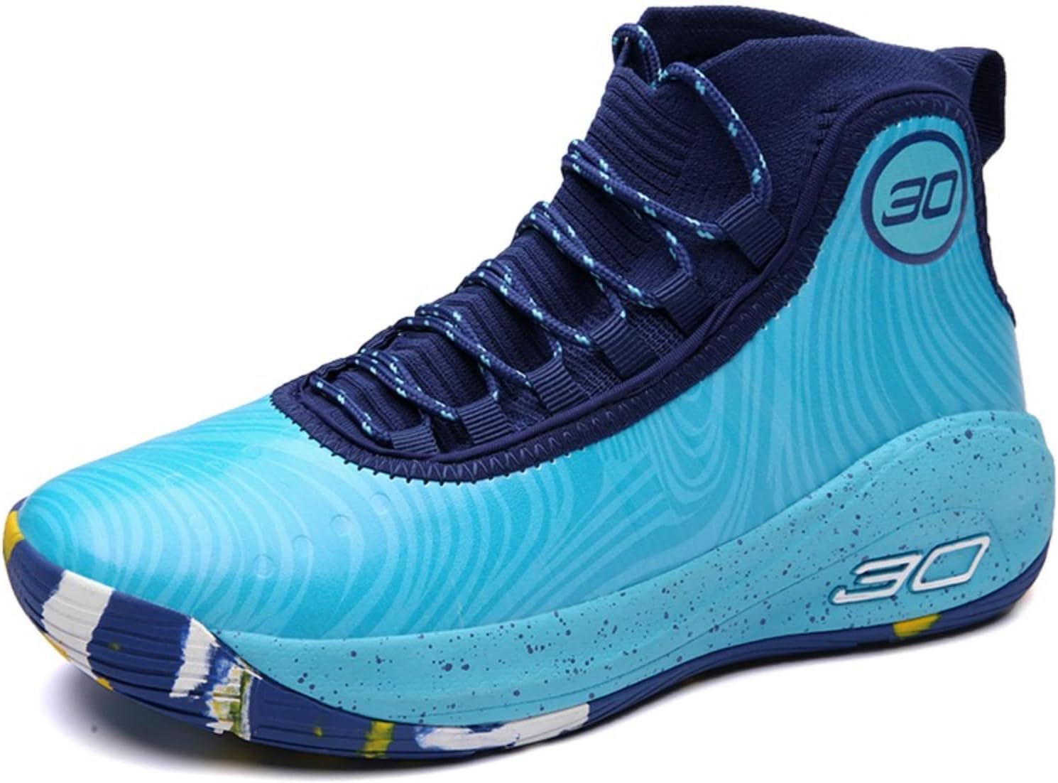 

Мужские дышащие баскетбольные кроссовки на высокой подошве с шнуровкой, амортизирующей поддержкой голеностопа, легкие, мягкие, с нескользящей резиновой подошвой для занятий спортом в помещении и на улице, пробежек, тенниса и волейбола Netehadi