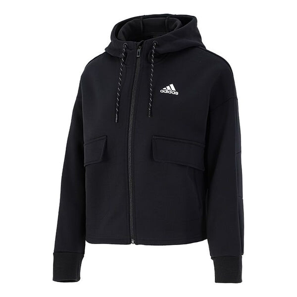 

Куртка (WMNS) adidas Sports Running Training Knit Black Jacket, черный