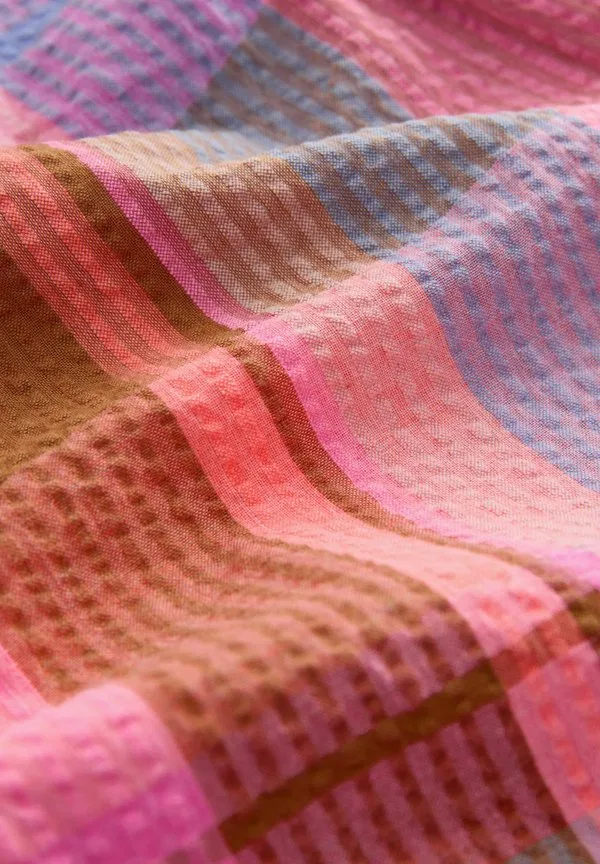 Комбинезон-Пиджак прямого кроя с бретелями Next, Pink/Blue Multicolour Check — фото 3