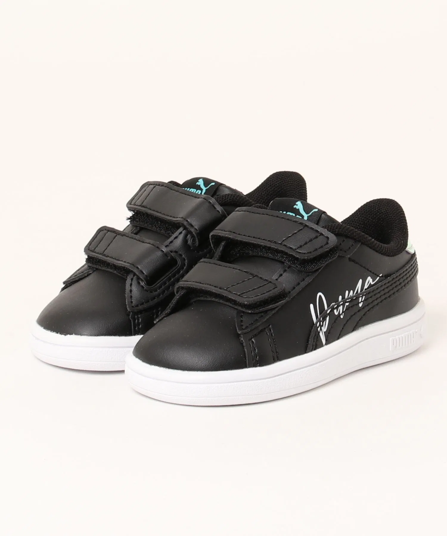 Детские кроссовки PUMA Smash 3.0 L Crystal Wings чёрные