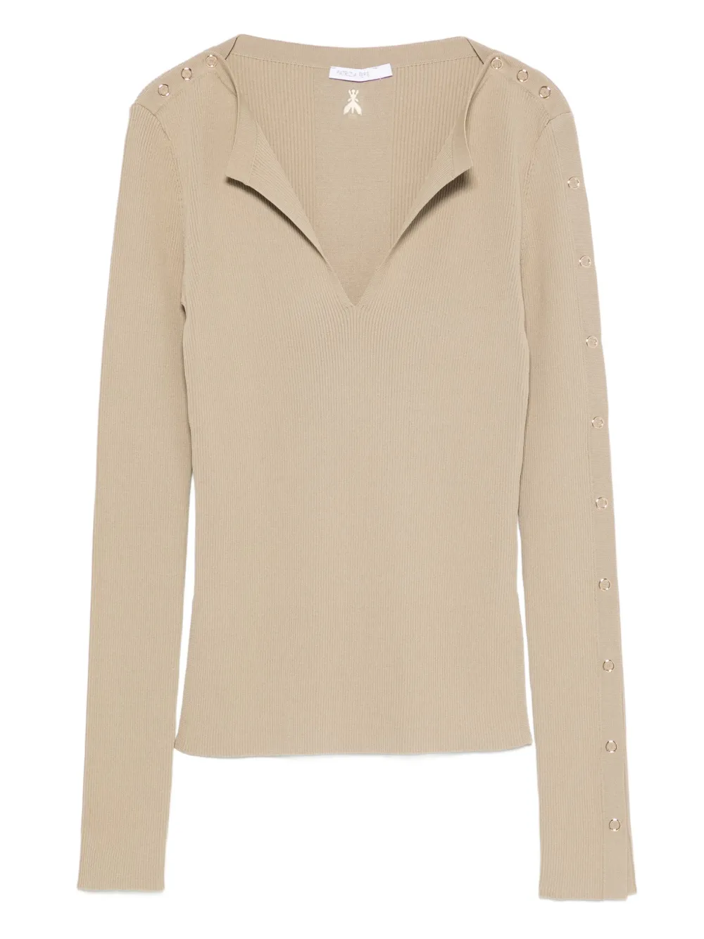 

Свитер в рубчик Patrizia Pepe, нейтральный