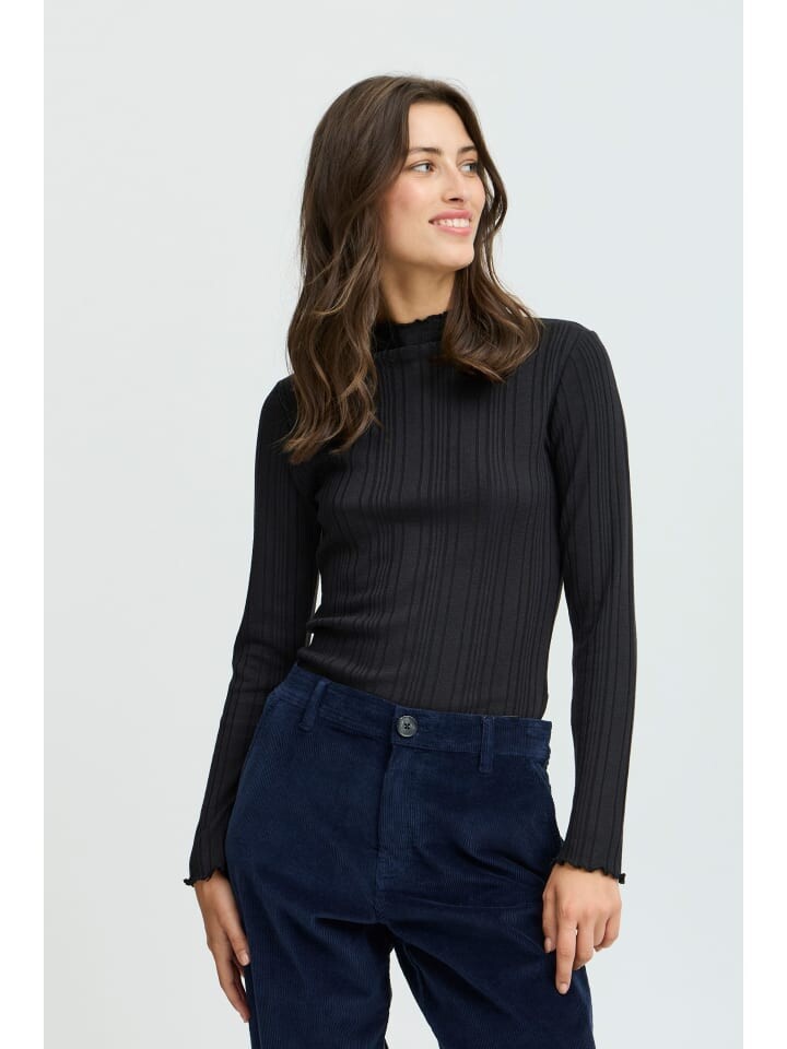 

Лонгслив b.young Shirttop BYSMIRNA LS TOP - 20815710 modisches Longsleeve, черный