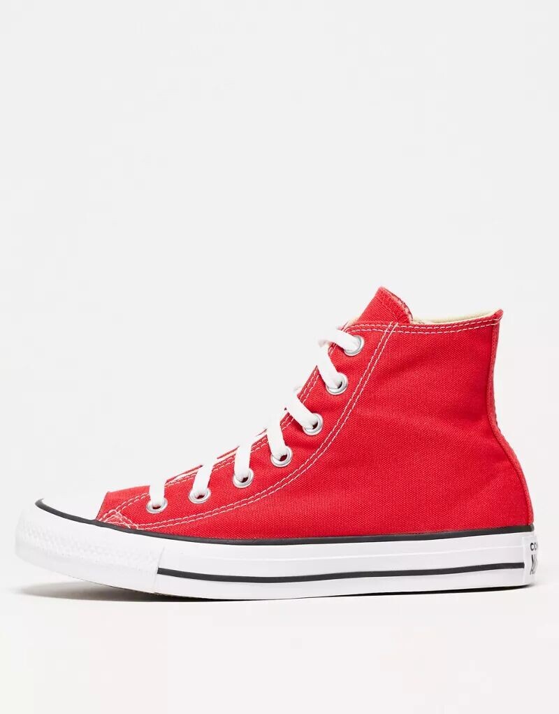

Красные кроссовки Converse Chuck Taylor All Star Hi до щиколотки, Красный, Красные кроссовки Converse Chuck Taylor All Star Hi до щиколотки
