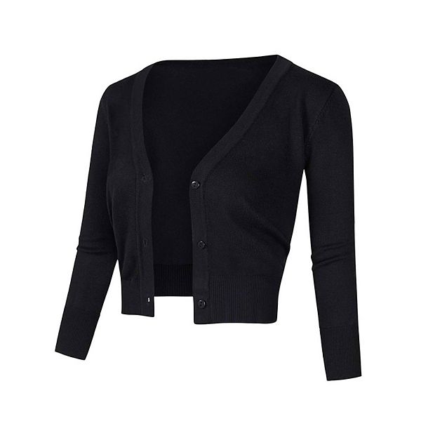 

Женский укороченный кардиган на пуговицах Seoria, Black