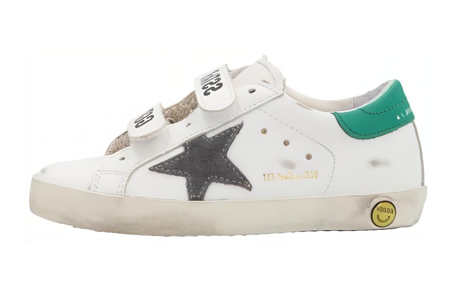 

Детские кроссовки Old School с ремешком на липучке Golden Goose, зеленый