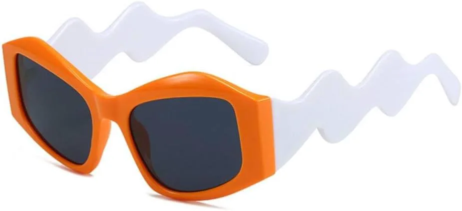 

Винтажные солнцезащитные очки 2027 года для женщин, модные элегантные солнцезащитные очки для мужчин, стильные геометрические волнообразные очки MTZJH, C6