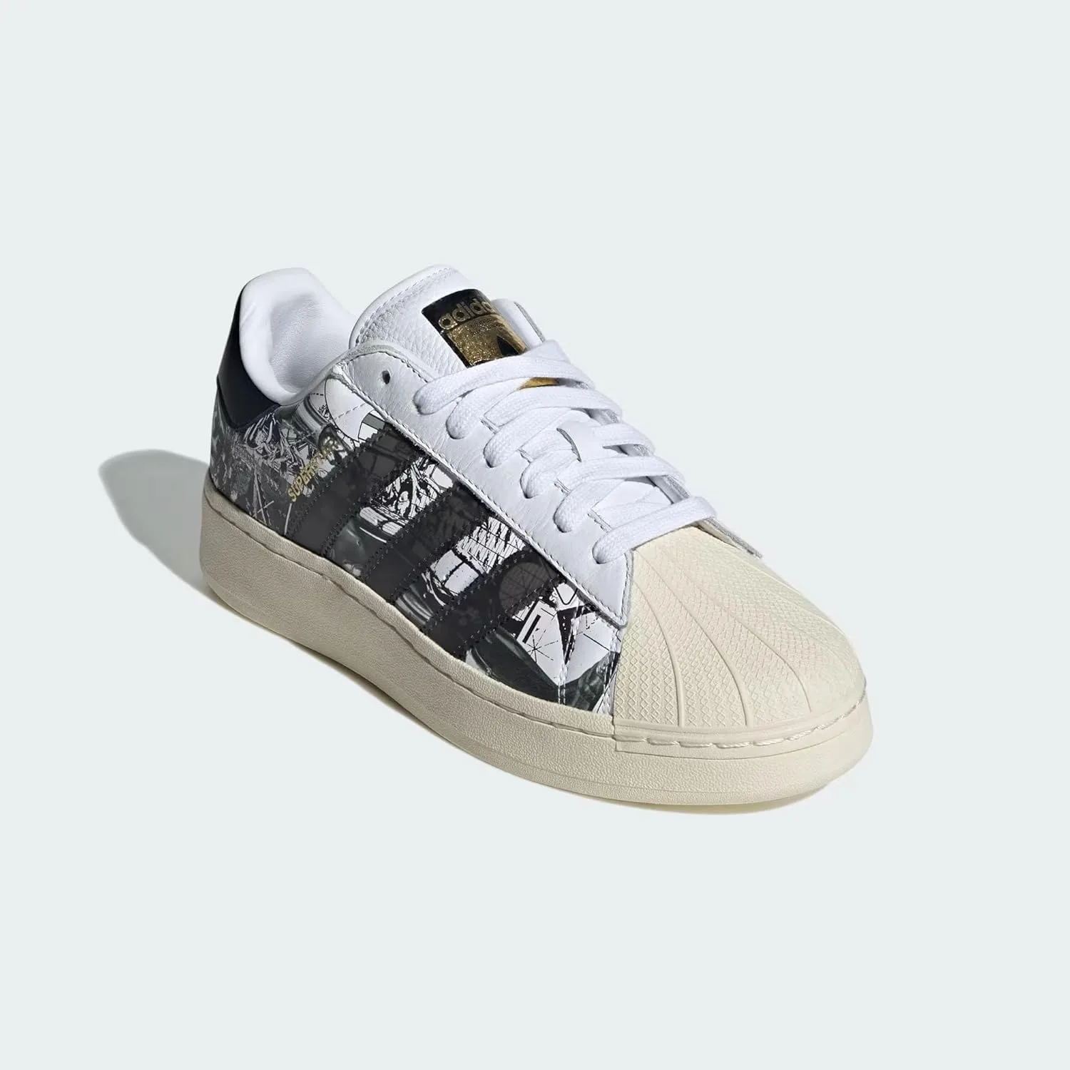 Мужские повседневные кроссовки Adidas Star Wars Superstar XLG Nanzuka, черный — фото 4