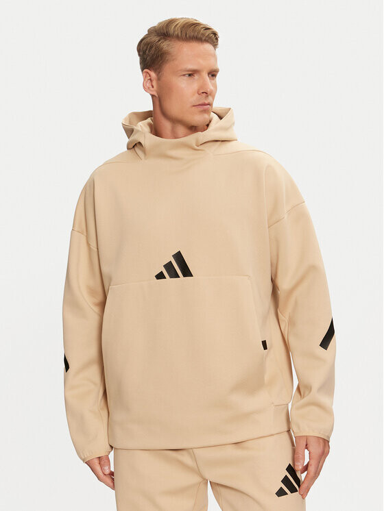 

Толстовка свободного кроя Adidas, бежевый