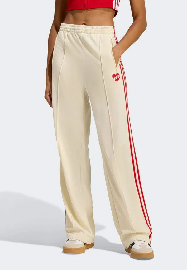 Свободные спортивные штаны firebird Adidas Originals, Cream White Better Scarlet