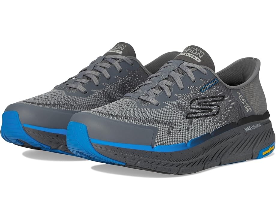 

Кроссовки SKECHERS Hands Free Slip-ins Max Cushioning Premier 2.0 - 100% Waterproof Stanch, угольный, Синий, Кроссовки SKECHERS Hands Free Slip-ins Max Cushioning Premier 2.0 - 100% Waterproof Stanch, угольный