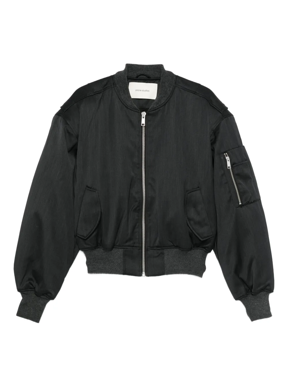 

Широкая бомбер-куртка Entire Studios, черный