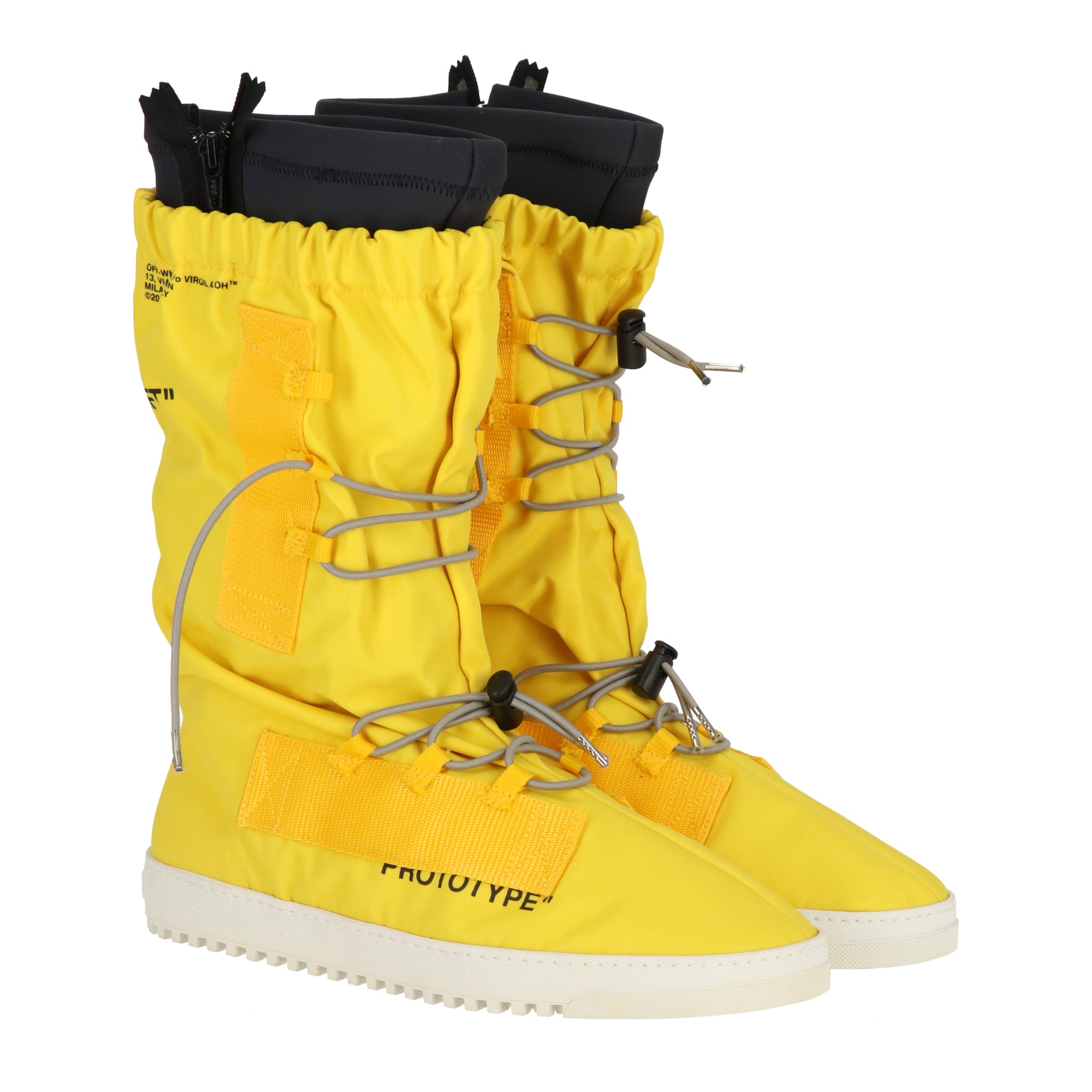 

Off White Мужские черные разноцветные ботинки Off-White