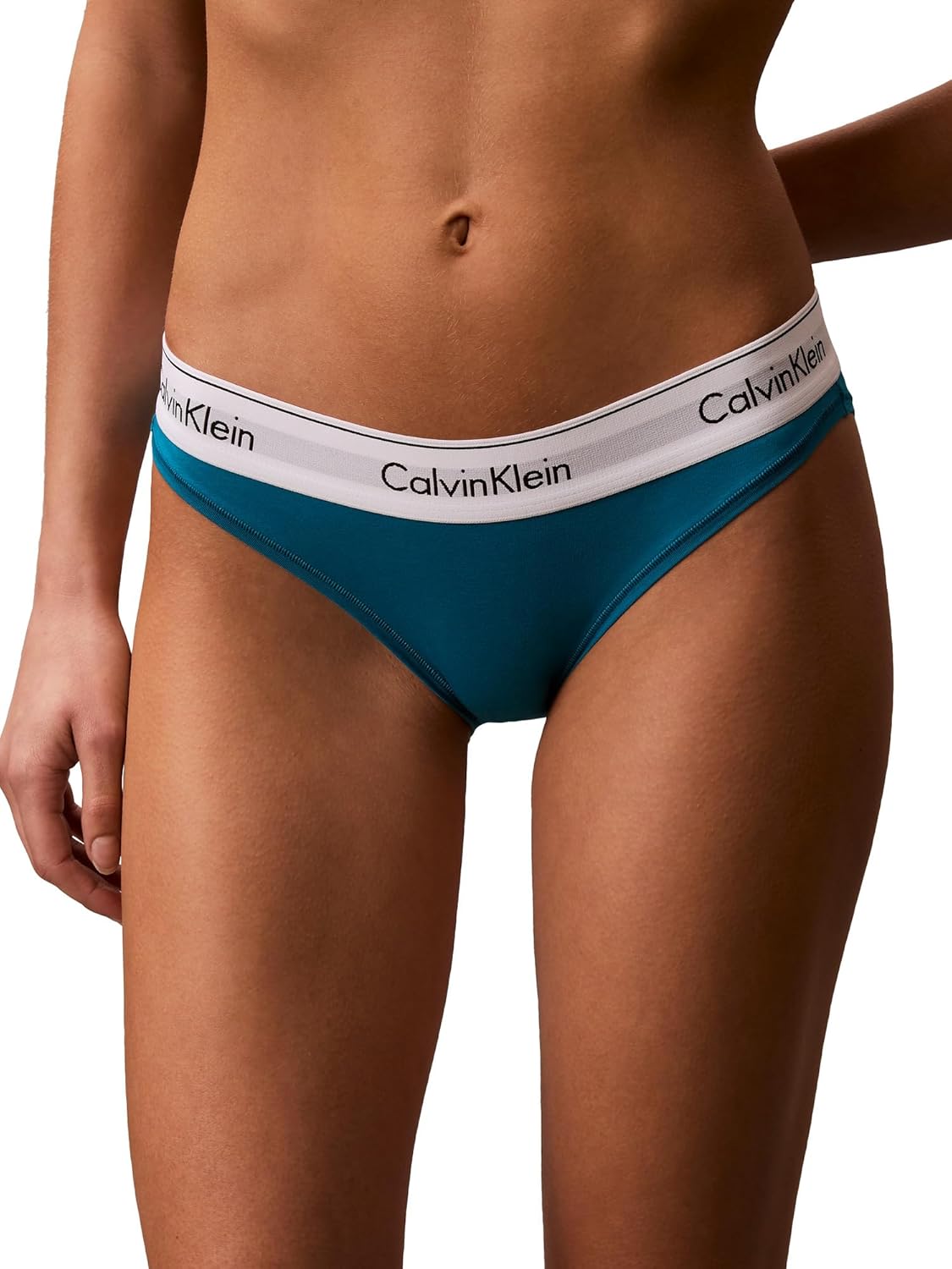 

Женские современные трусики-бикини Calvin Klein из хлопка и стретч-хлопка, Teal Breeze